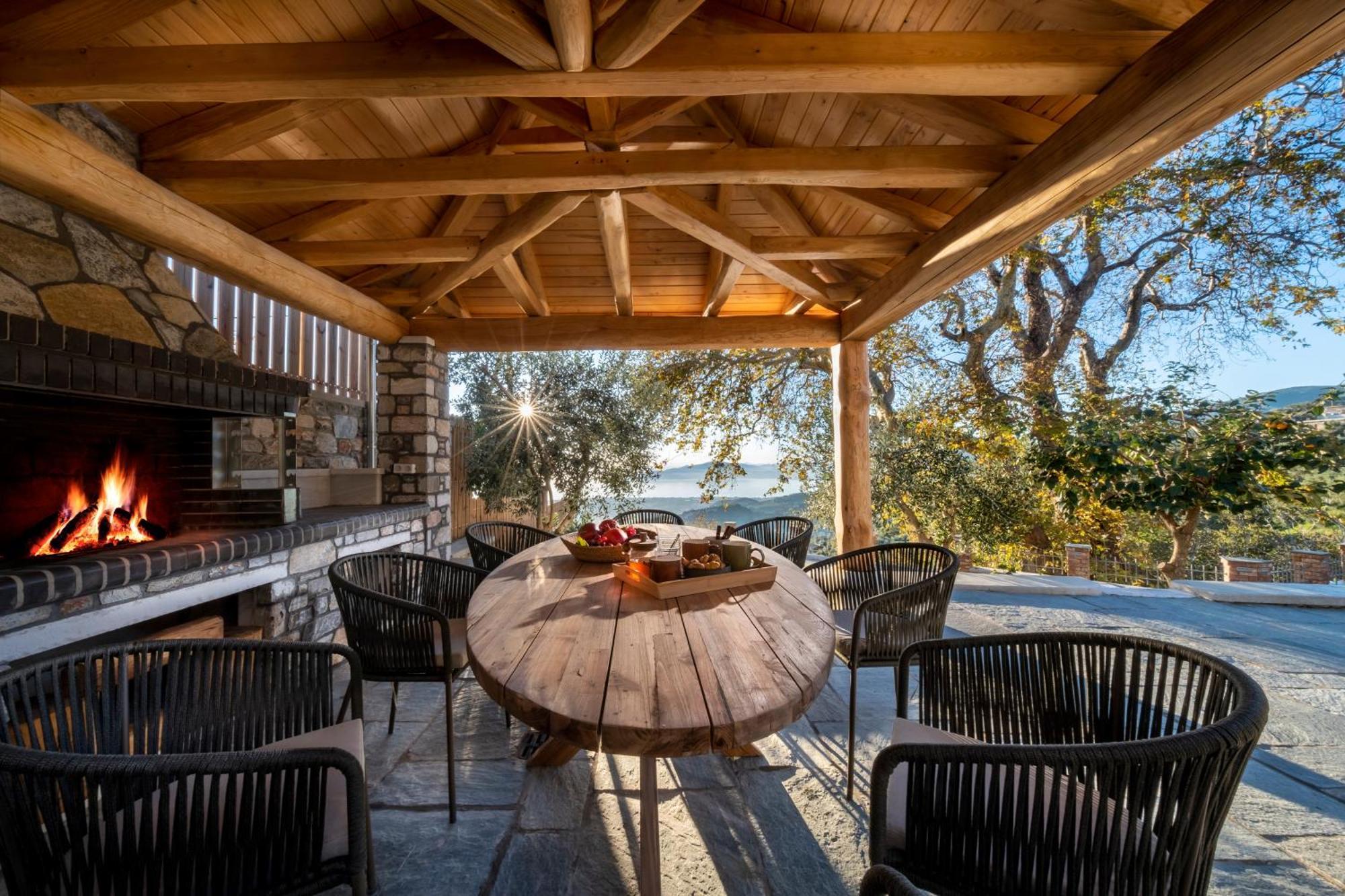 Strofilos Villas Agios Vlasios  ภายนอก รูปภาพ